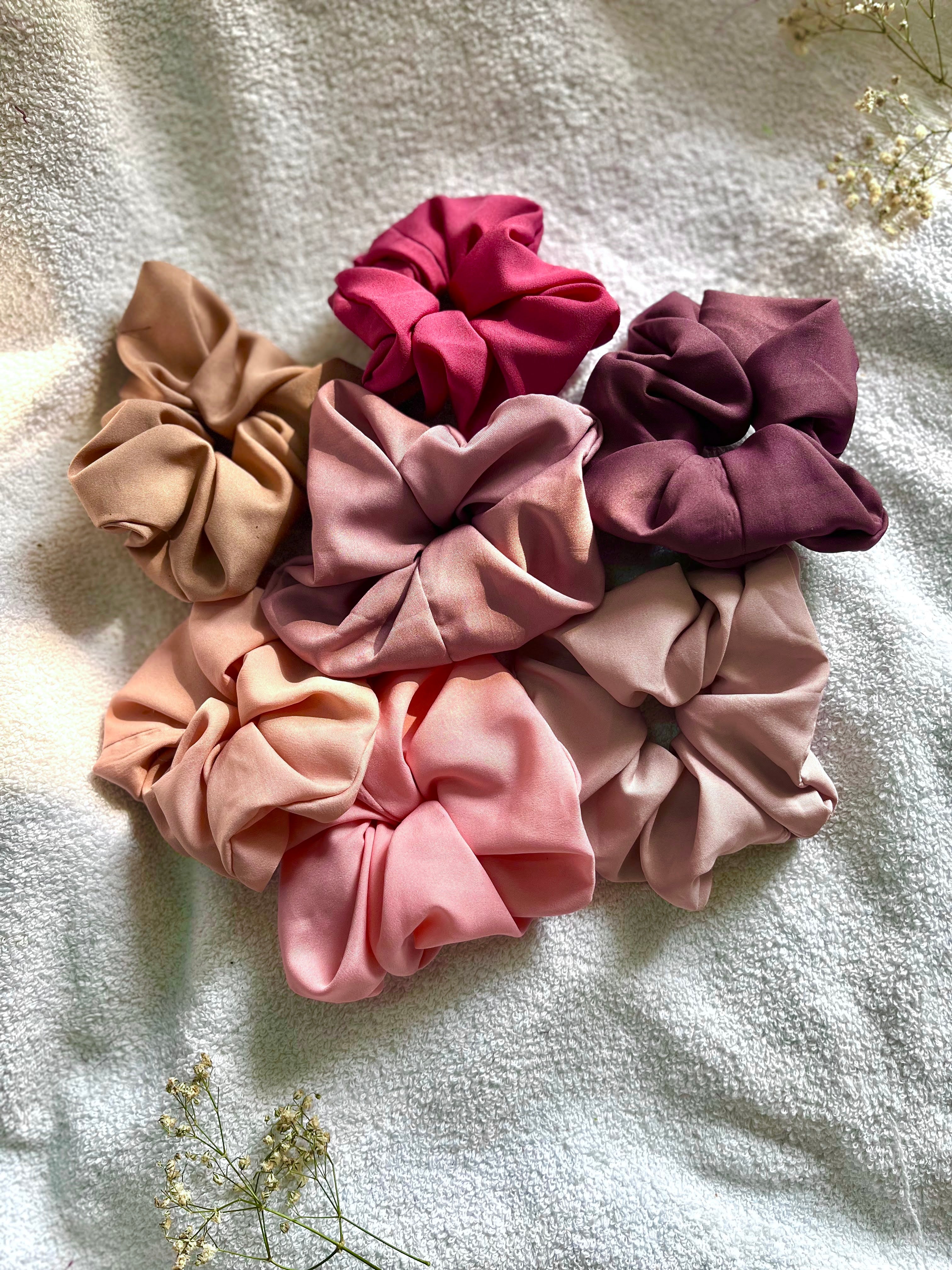Crepe Scrunchies