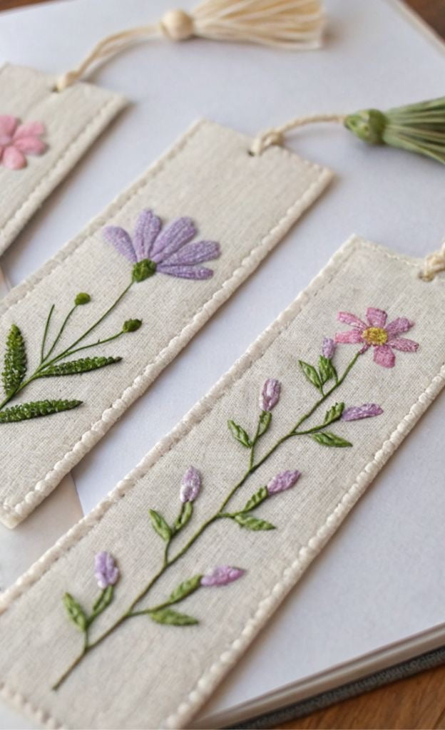 Embroidered Bookmarks